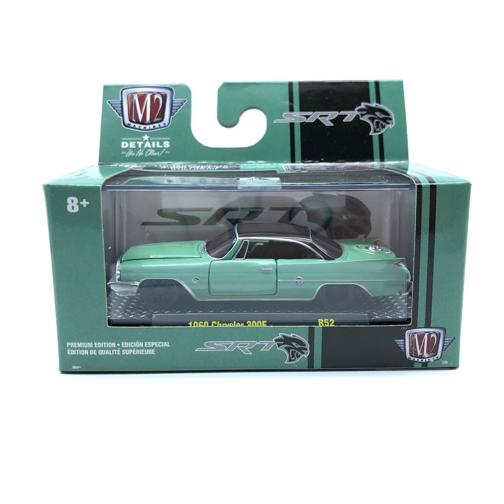 M2 Machines SRT '60 1960 Chrysler 300F Car Seafoam Green Diecast‎ 1/64 Scale